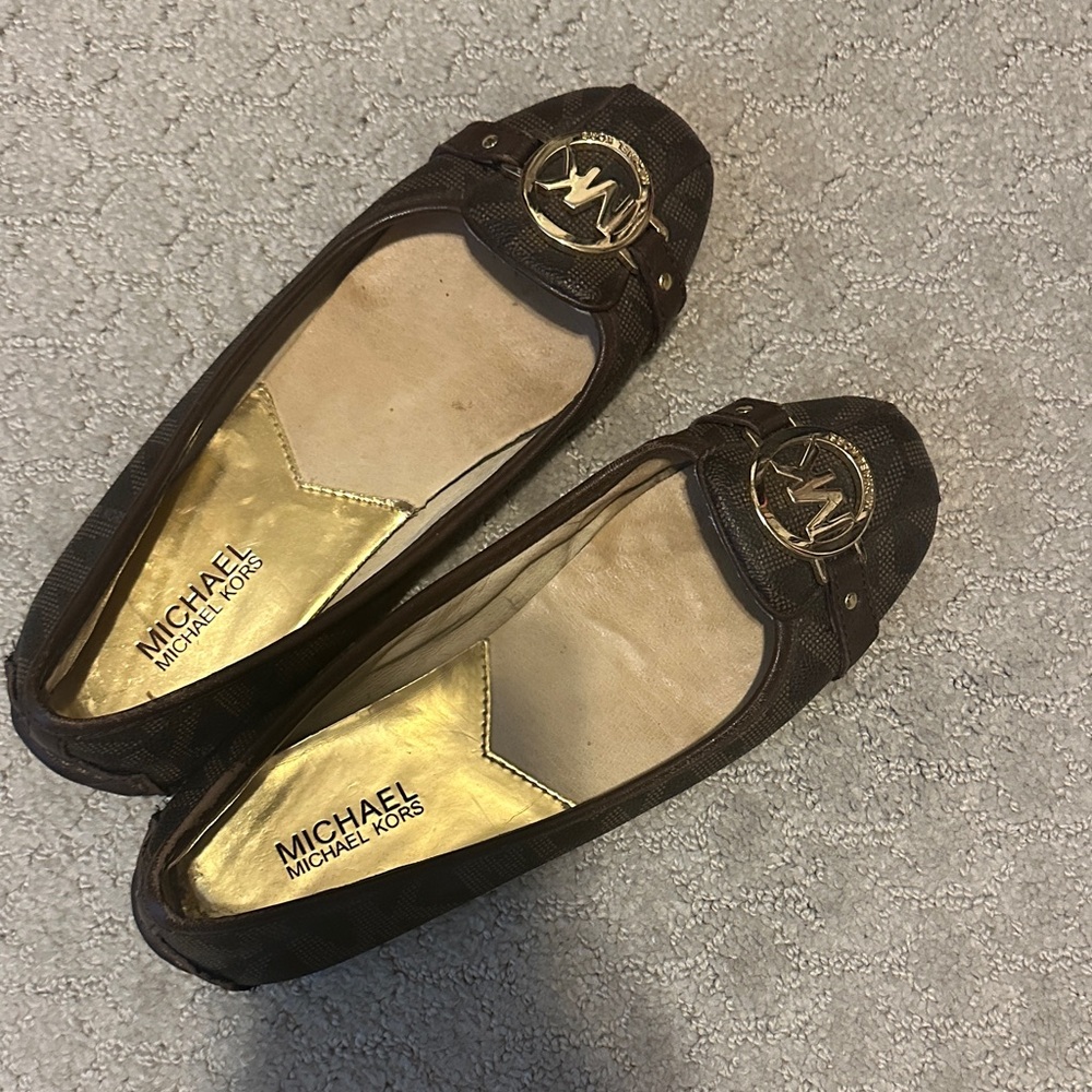 Michael Kors Dark Brown Signature Loafers